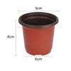 100PCS Plant Flower Pots Plastic Flower Pots Outdoor Living Garden Nursery Seedlings Pot Container