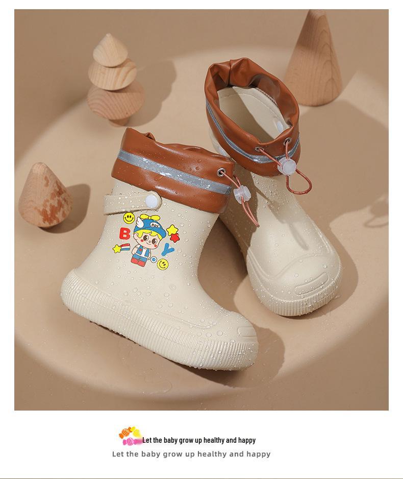 2026 New Style Children's Waterproof Rain Boots: Short Ankle, Non-Slip EVA for Boys and Girls