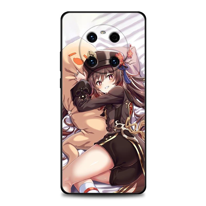 Genshin Impact Hu Tao Anime Phone Case For Huawei Mate 10 20 40 40Rs Y6 Y7 Y7a Y8s Y8p Y9a Enjoy 20e 2019 5G Lite Pro Plus Cover