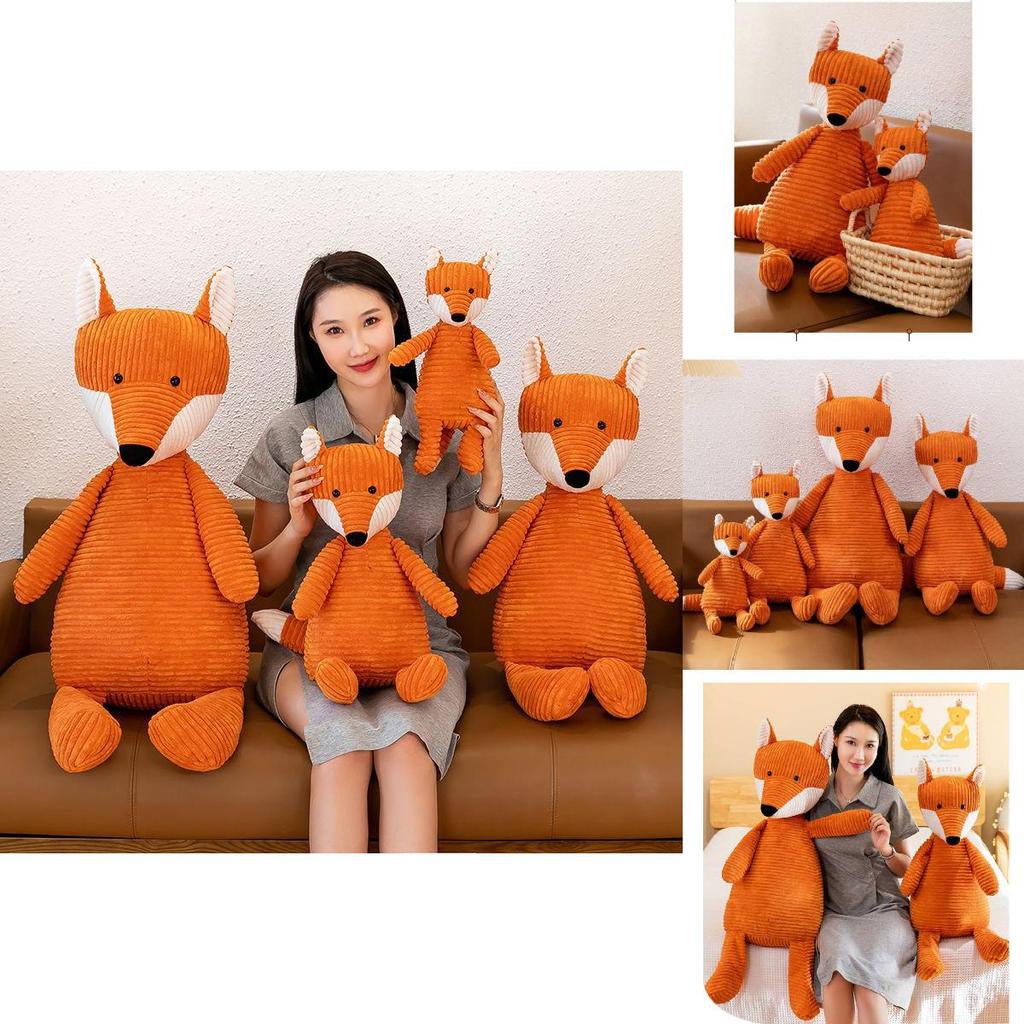 Adorable Plush Fox Toy Soft Cuddly Animal Doll Made Of High Quality Pp Cotton