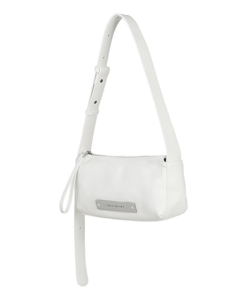Nick&Nicole Crystal Pound Leather Bag_Cream