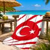 Turkish Flag Design Beach Towel, Quick-drying, Easy to Care for, Suitable for Both Fitness and Beach Vacations,Sports Essential