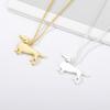 Shape Animal Dachshund Pendant Necklace Alloy Chain Jewelry Unisex Gift Fashion