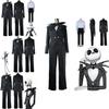 Before Nightmare The Christmas Jack Skellington Stripe Halloween Cosplay Kostüm