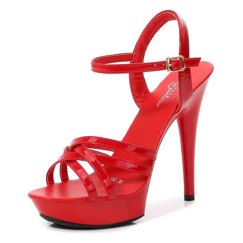 Word Sandals Women 2025 New Summer Fashion 13CM Joker Online Celebrity Sexy High Heels Stilettos