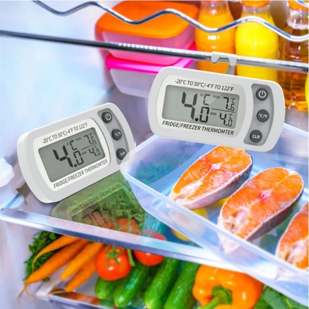 LCD Digital Screen Refrigerator Thermometer Waterproof Freezer Thermometer  Freezer Use