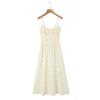 2026 Floral Print Sleeveless Spaghetti Strap V-Neck Slim Fit Party Dress