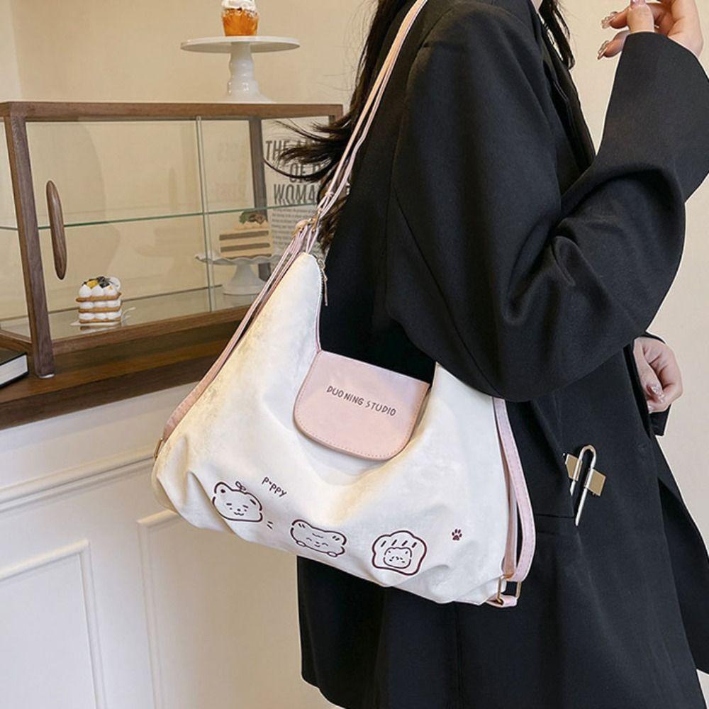 Multifunctional Shoulder Bag Y2K Women's Backpack Creative Cartoon Crossbody Bag Outdoor