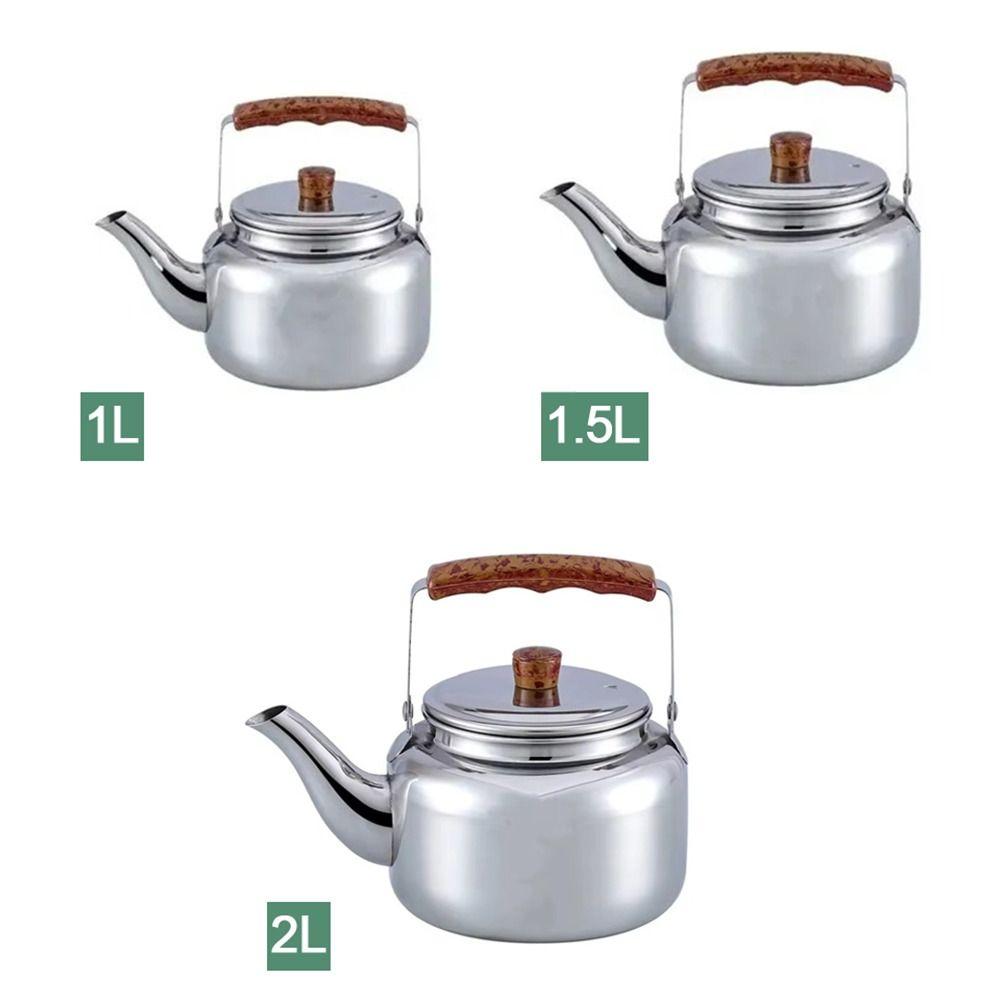 Νέα Τσαγιέρα 1L/1.5L/2L Μεγάλης Χωρητικότητας Γρήγορη Θέρμανση Ζεστά Βραστά Σκεύη Τσαγιέρα από Ανοξείδωτο Ατσάλι Σπίτι Κάμπινγκ