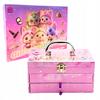 Set of Cosmetics For Nail Makeup Cosmetic Bag Case Drawers Children