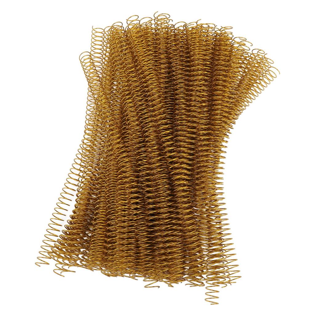 100Pcs Spiral Binding Coils Iron Dia 14.3mm 9Celsius16in 48 Teeth 4:1 Ratio 115 Sheet Capacity for Paper