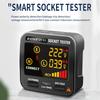 Outlet Tester LCD with Voltage Display RCD Receptacle Socket Tester Circuit Analyzer Polarity Detector EU/US/UK Plug