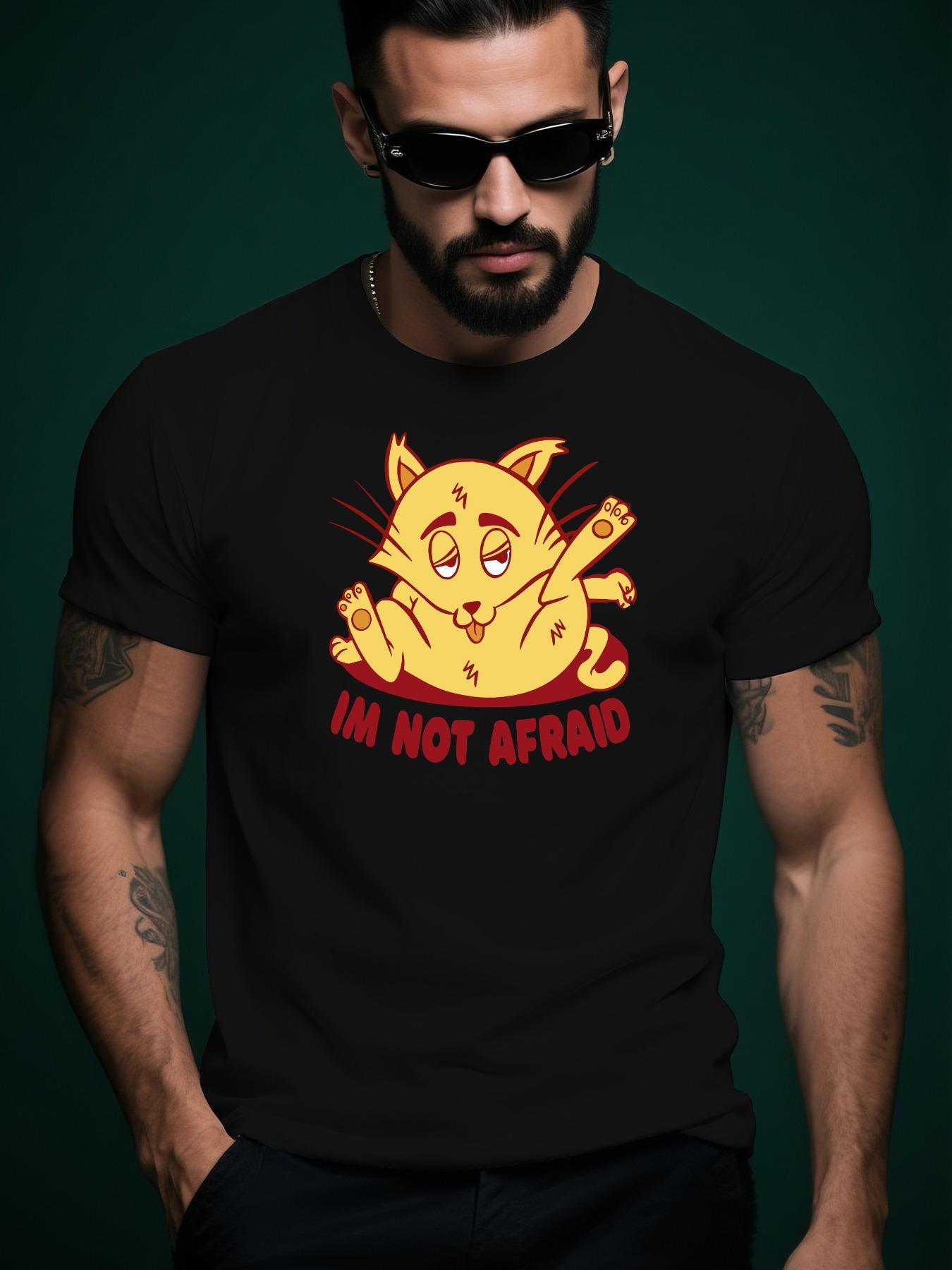I m Not Afraid Graphic Tshirt Graphic Tee - Casual Summer... XXL