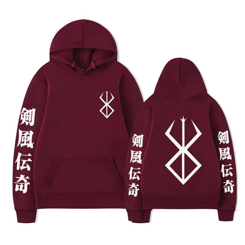 Japanese Animation Berserk Hoodies Men Fashion Long Sleeve Sweatshirts Women Casual Harajuku Streetwear Pullovers Sudaderas