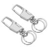 Car Detachable Leather Key Stainless Steel Buckle Key Holder with 2 for Men and Women Set of [uxcell] Keychain, Ring, Rings, (White, 2)