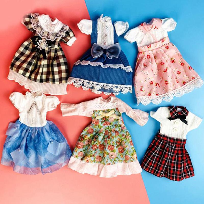30Cm Doll Accessories 1/6 12'' Doll Clothes Suit Dress Princess Doll Dressup Toy