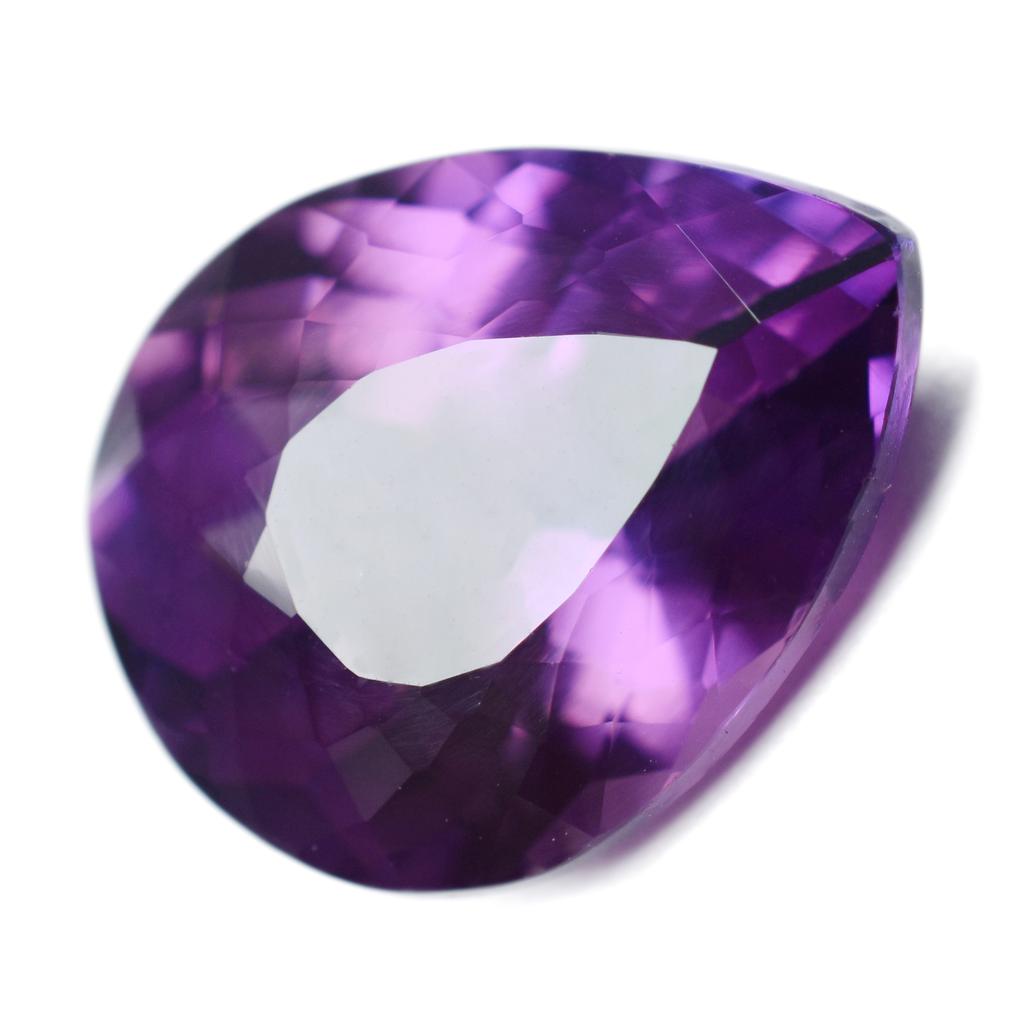 8.60 Carat Natural Pear Cut Rare Loose Gemstone Purple Tanzanite
