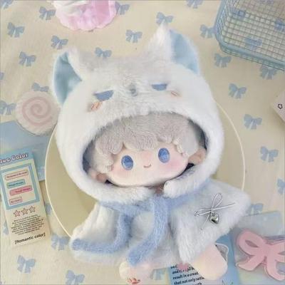 10CM Starfish Body Doll Cape & Headwear - Cute Cotton Dress-up Outfit