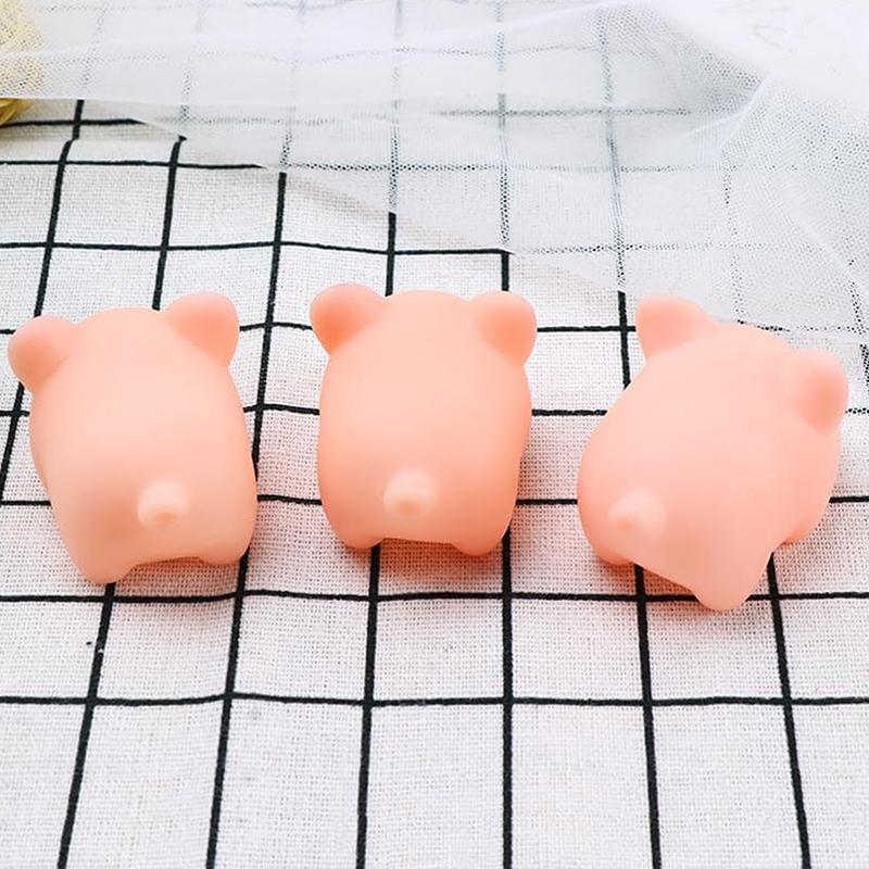 50Pcs Cartoon Rubber Pig Squeaky Sound Venting Stress Relief Toys For Kids Birthday Party Favors Baby Shower Gift Pinata Fillers