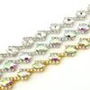 10Yards Rhinestone Chain Trim Shining Crystal Diamond Accessories DIY Craft Wedding Party Gift Decoration Diamond Metal Chain