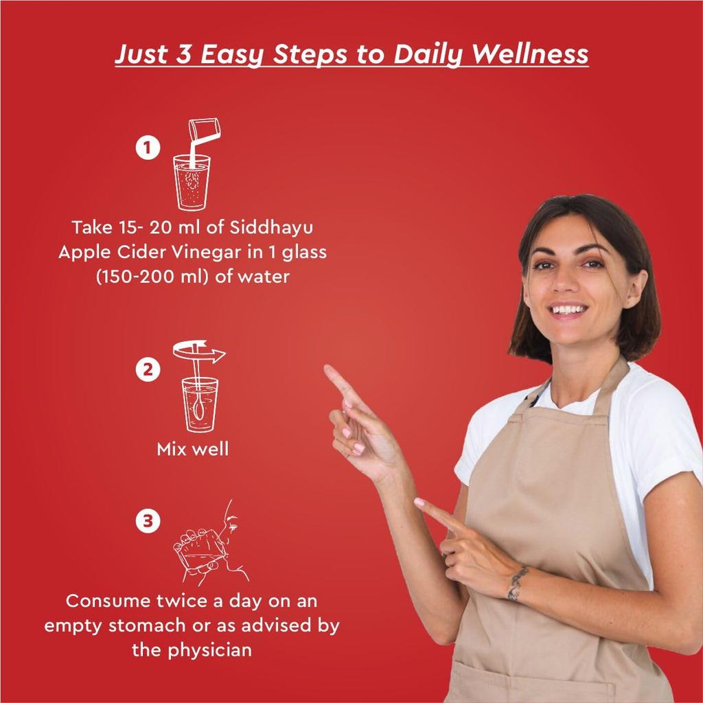 Baidyanath Asli Ayurved Apple Cider Vinegar 500ml Raw Unfiltered Mother For Daily Wellness