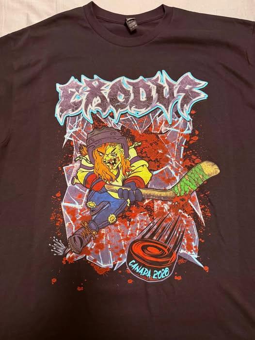 Exodus Band 2026 Canadian Tour Black Concert Shirt CL961 M