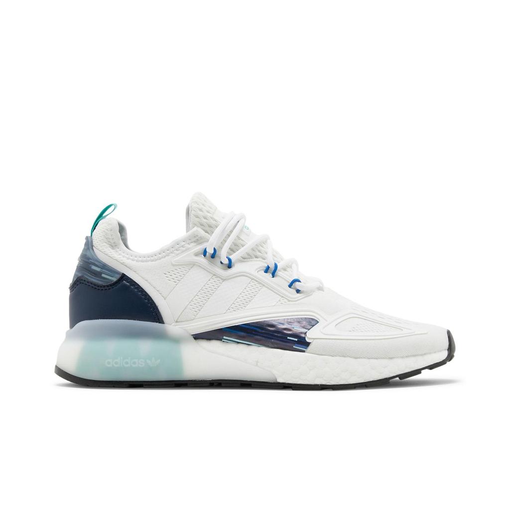 Adidas ZX 2K Boost 'Gaming Pack' (Unisex) Cloud White / Cloud White / Collegiate Navy Casual Shoes H05148