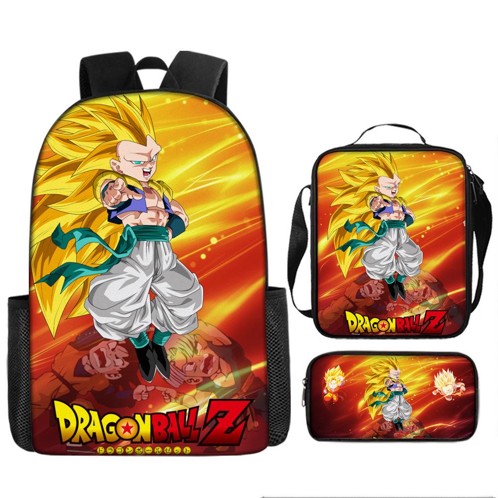 Dragon Ball Student School Bag Cartoon Dragon Ball Super Children'S Backpack, Satchel Pencil Case