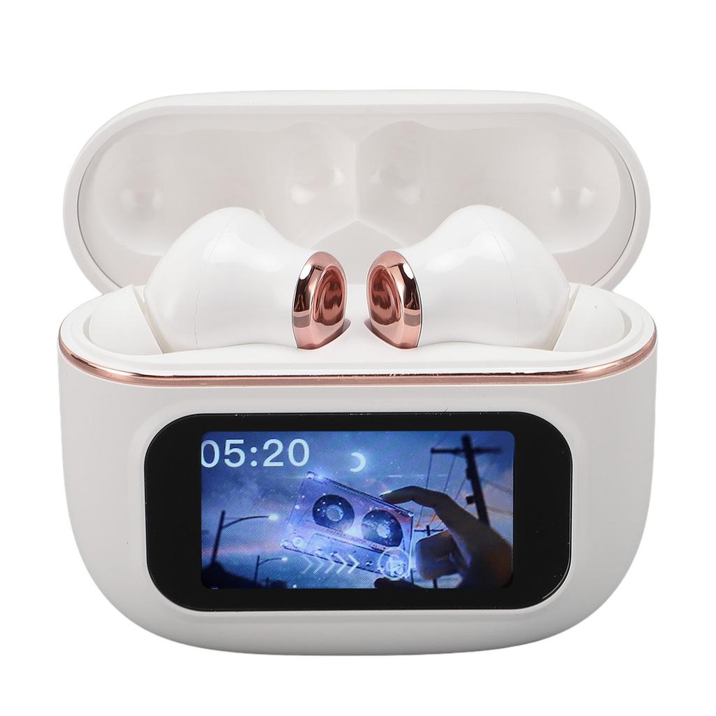 Earphones LCD Full Color Display Noise Reduction Multifunctional Rechargeable Headset Earbuds