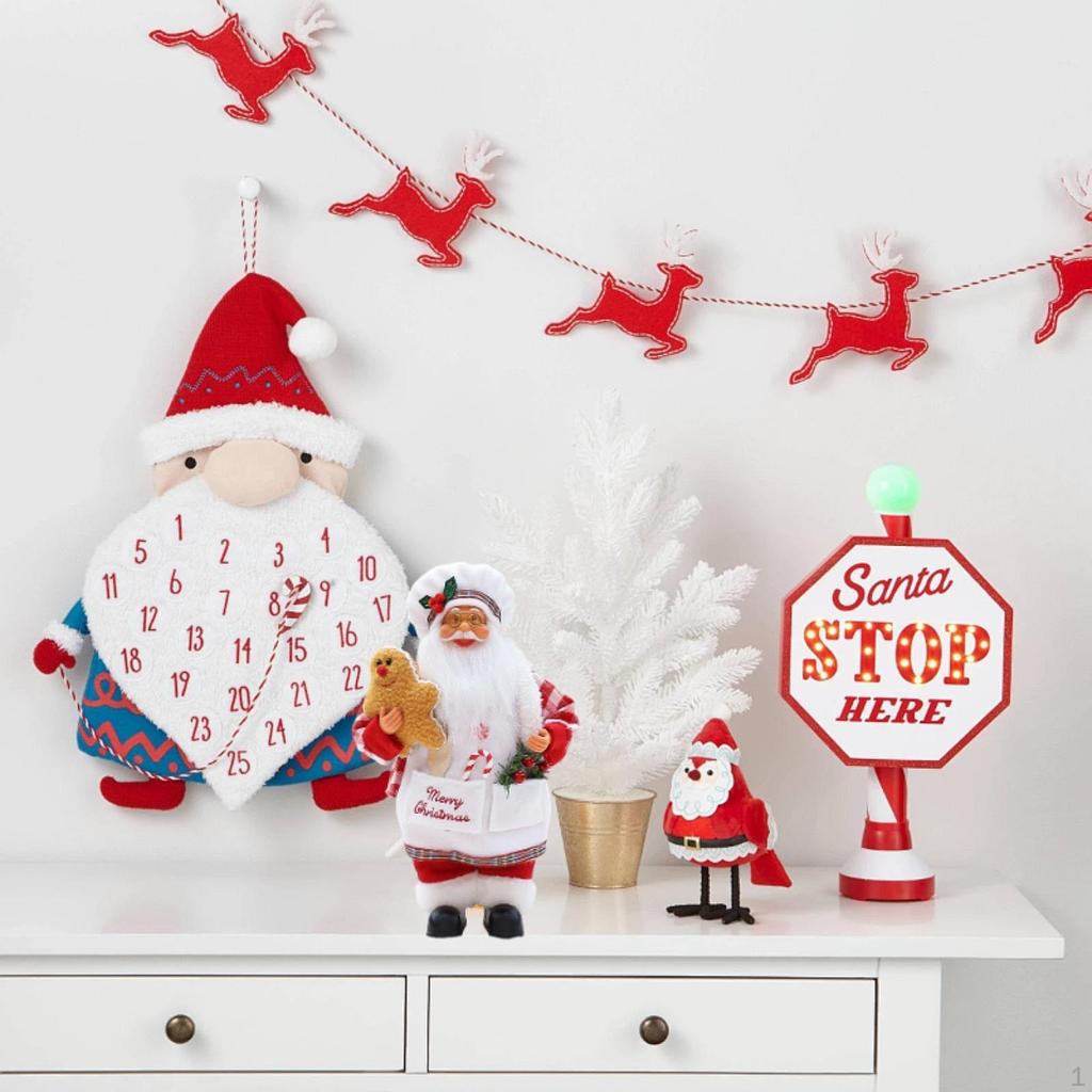 Christmas Chef . Claus Figure Cook Statue Gift Decoration for The Kitchen