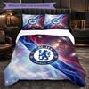 Set Biancheria da Letto Chelsea FC Modello 3 Pezzi Morbida Copripiumino in Microfibra con Federe per Camera da Letto