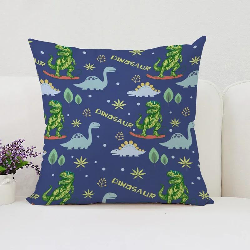 

Cushion Cover Dinosaur Land Pillow Cover Sofa Decoration Children s Room Decorative Pillow Cover Kids Equisite Gift(4) 66x66cm