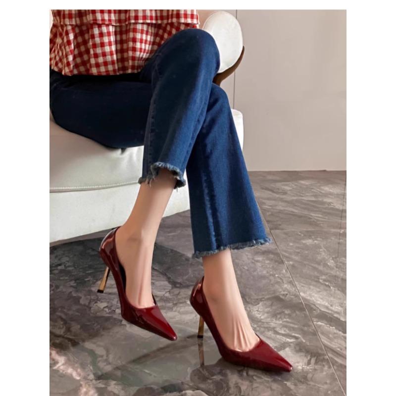 2025 Summer New Pointed High Heels Women's Sandals Casual Shallow Mouth Shoe Elegant Ladies Shoes Zapatillas Mujer