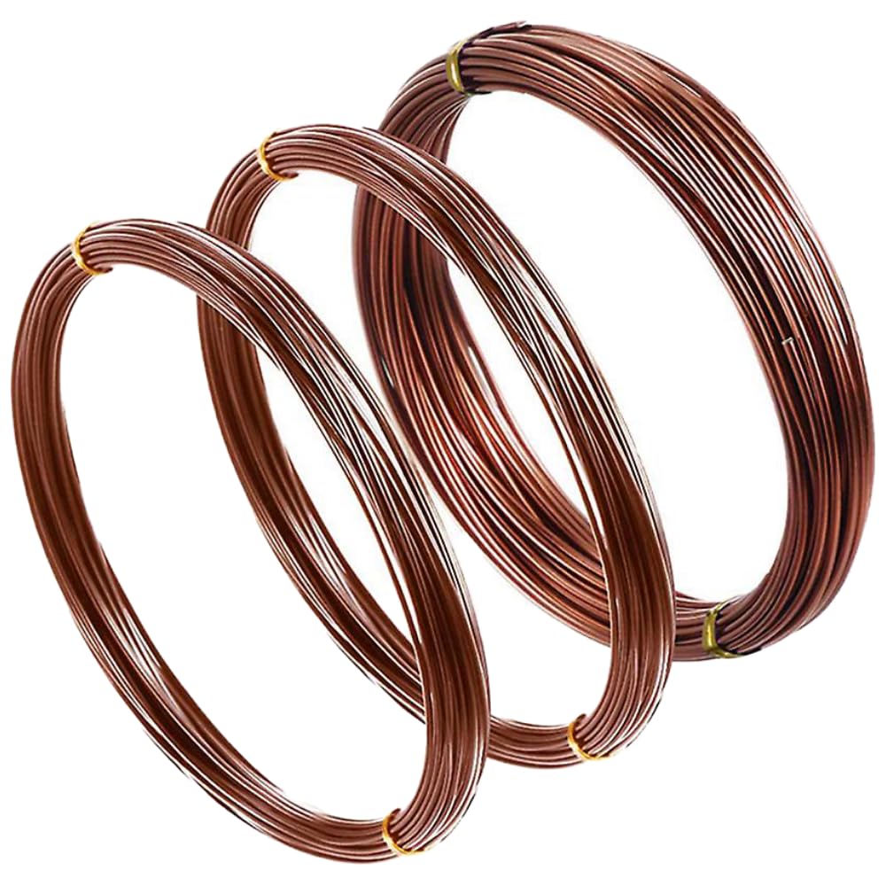 

PLEAVIT Bonsai Wire, Aluminum Wire, 1mm, 1.5mm, 2mm (Brown)