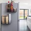 Magnetic Spice Rack Organizer Refrigerator Spice Rack Single Tier Fridge Spice Storage Shelf Kitchen Space Saver