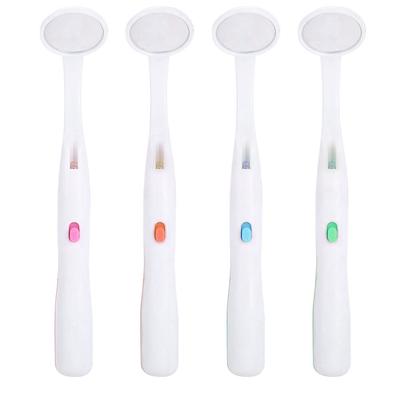 Profesionální zubní zrcátko pro kontrolu zubů a ústní dutiny, nástroj pro dentální péči s LED světlem