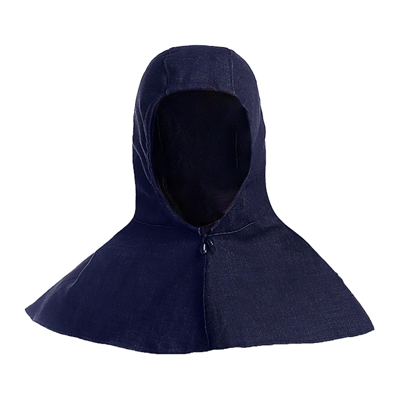 

Denim Work Cap Reusable Windproof Wear Resistant Adjustable Protection with Neck Shoulder Drap