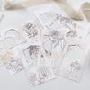 20 Stuks Inktwas Schilderij Patroon Uitgesneden Materiaal Papier Traditioneel Chinees Landschap Bloemen Motieven Ideaal voor Journal
