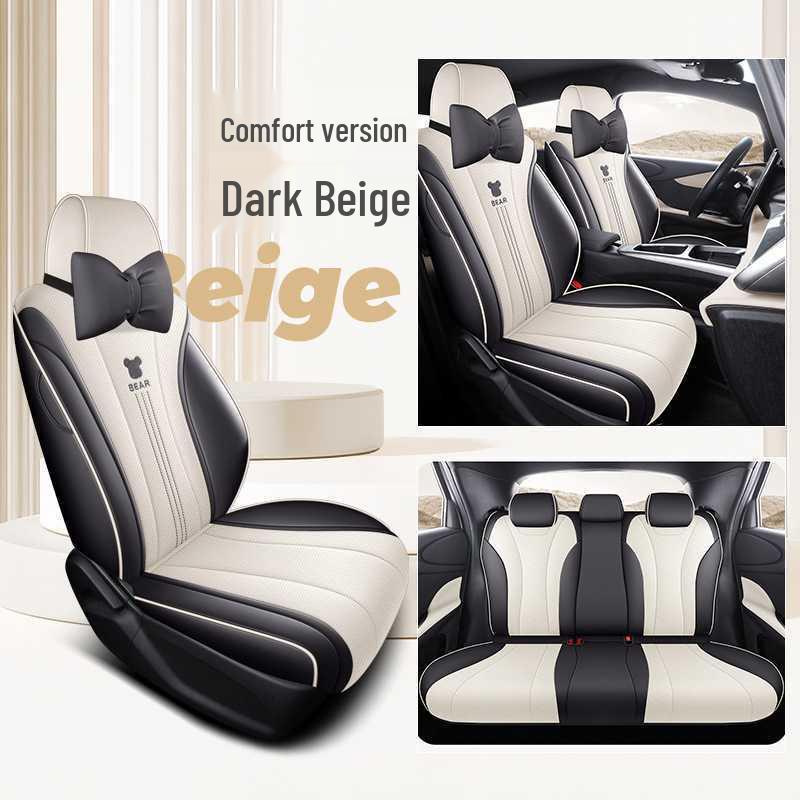 2025 Model Smart Driving Dolphin Perforated Leather Seat Cover - 420km Breathable Full Coverage Cushion