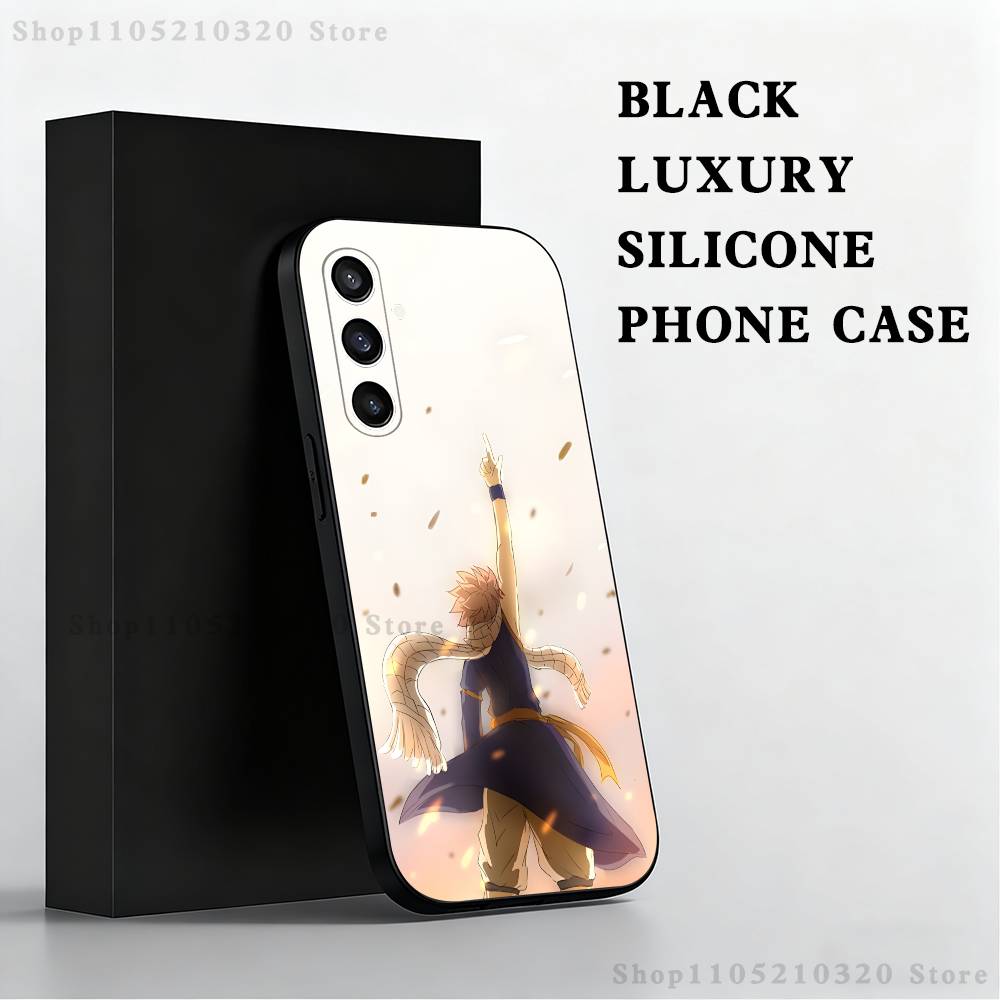 

Fairy Tail N-Natsu Phone Case For Samsung S 25,24,23,22,30,21,10,9,Ultra,Plus,Lite,FE,4,5 G Black Soft Case SamsungS8