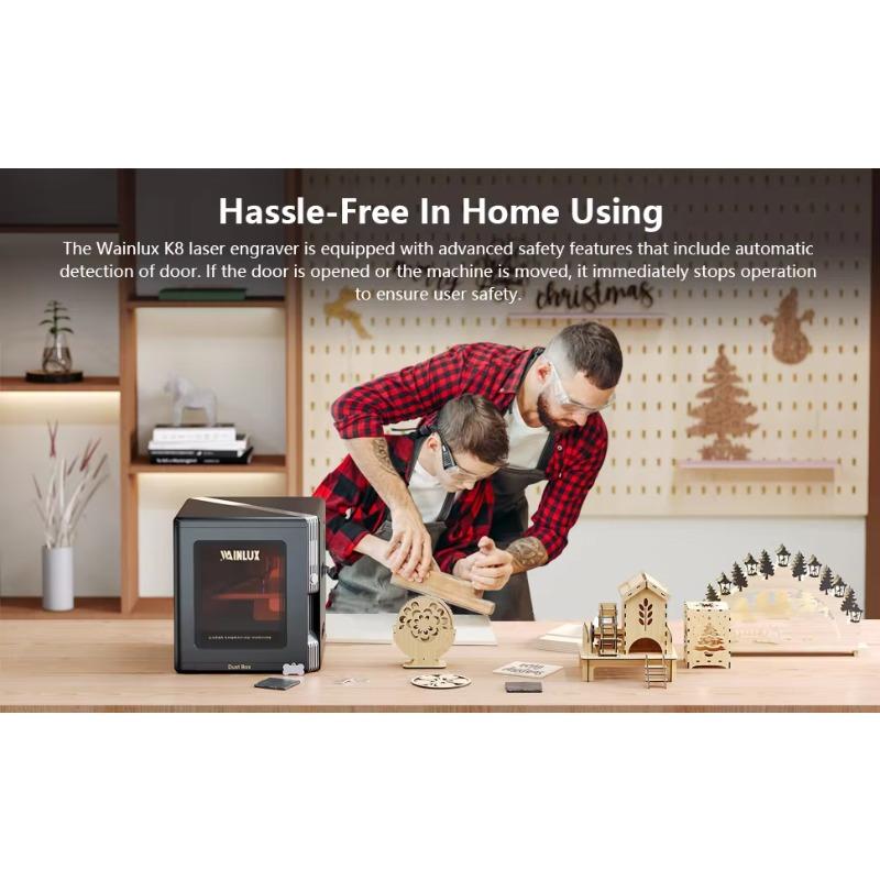 All-in-One Fully Automatic Laser Engraving Cutting Machine - Portable Desktop Household Marking Tool