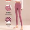 Velvet High-Waisted Fleece-Lined Slim Fit Body Shaping Leggings for Women - Warm Winter/Autumn Plus Size Pants