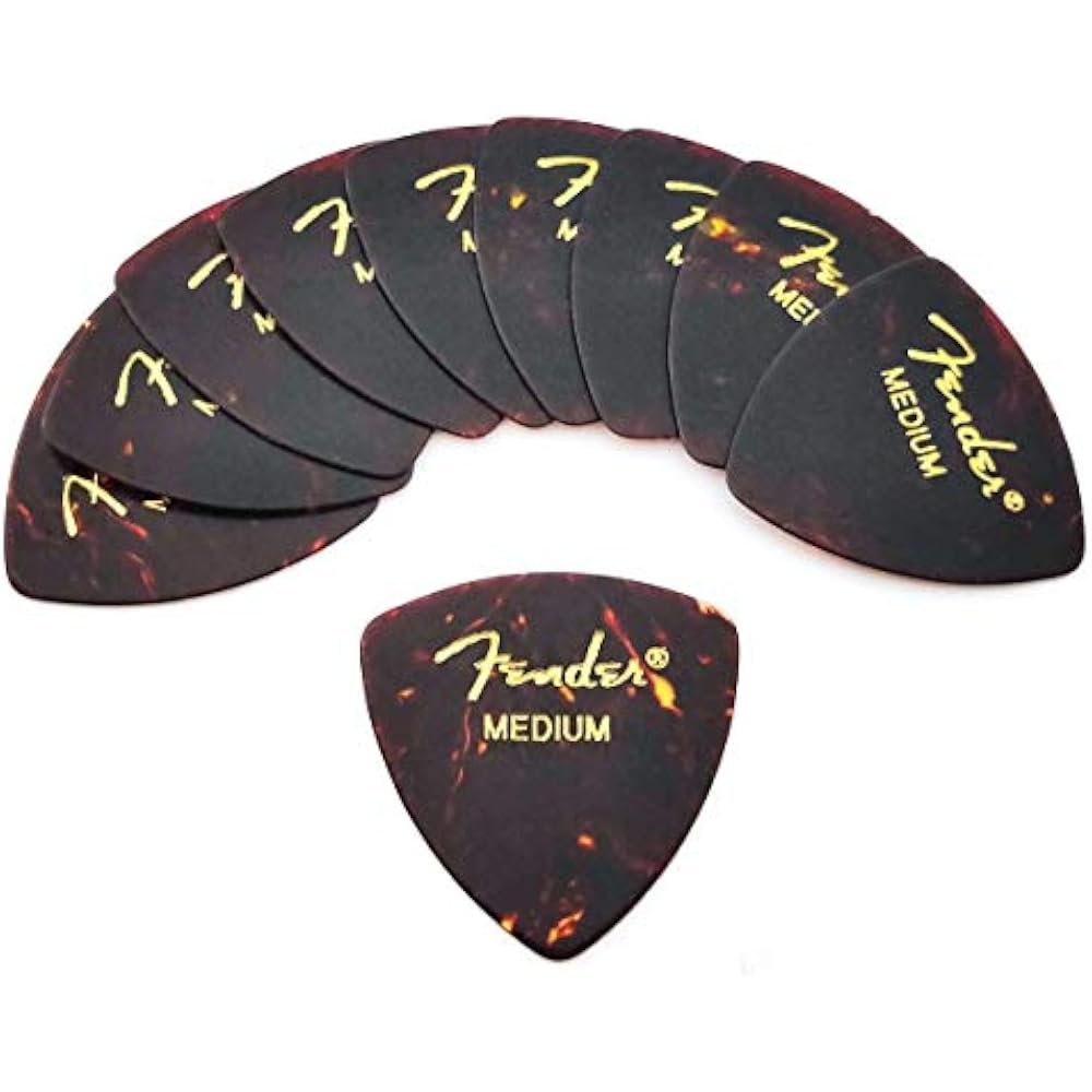 Fender Picks x 10 Triangles SHELL