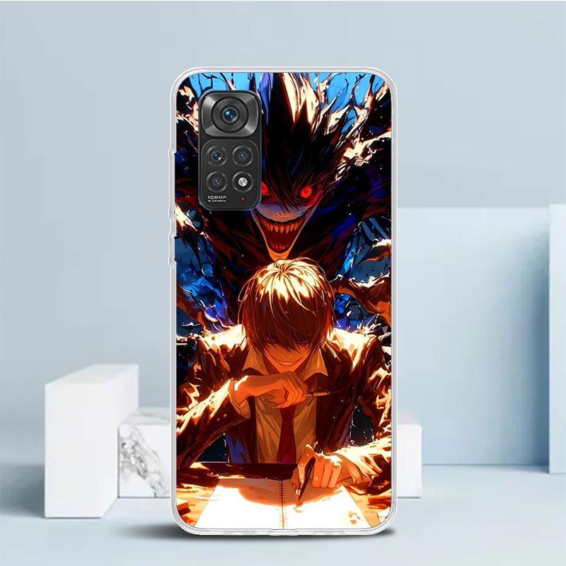 N-Note D-Death Yagami Light Soft Cover for Xiaomi Redmi Note 15 14 13 12 Pro Plus Phone Case 14S 11S 11T 11E 10S 10 4G Pattern S