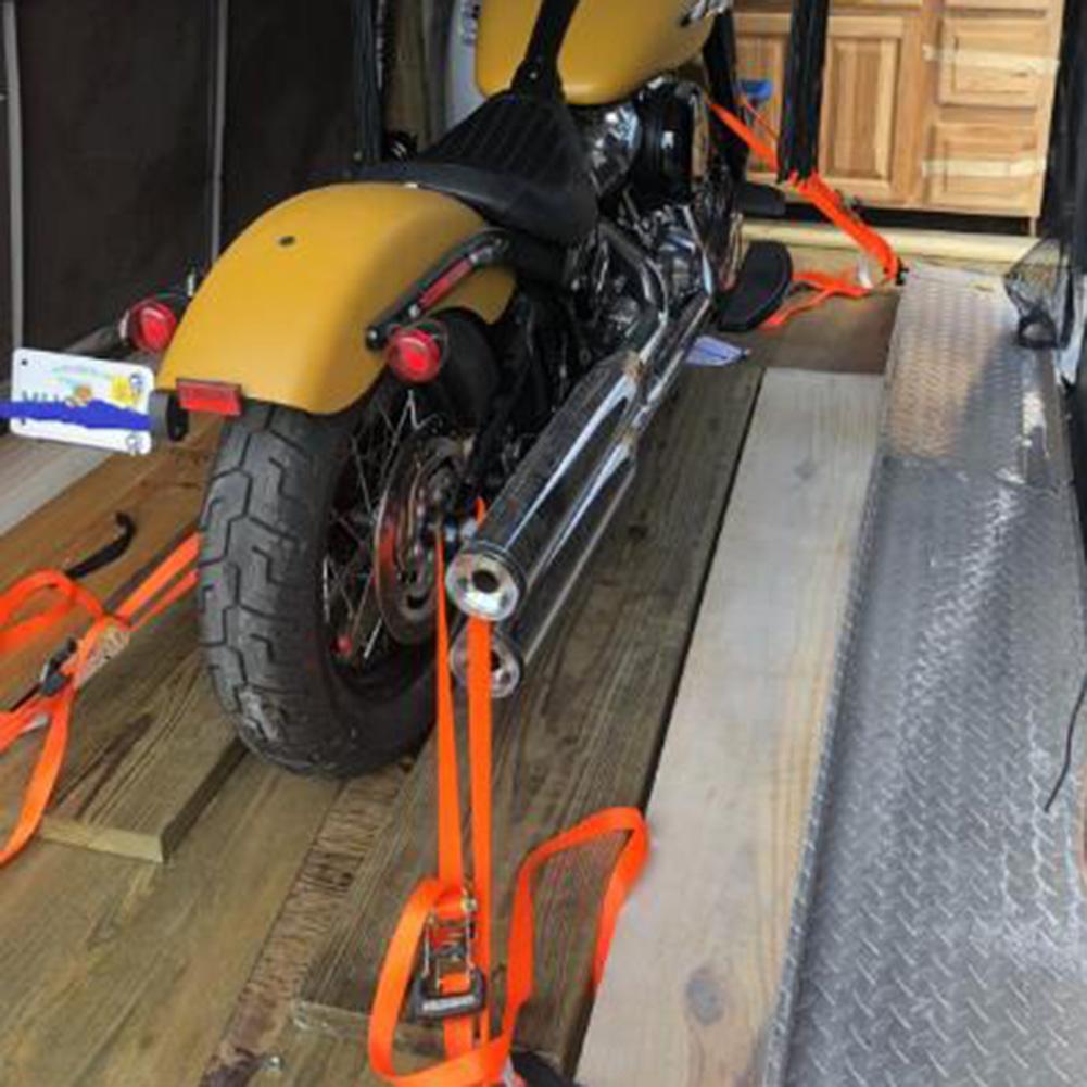 8Pcs Motorcycle Nylon Soft Loop Tie-Down Straps 13x1 inch 49N Tensile Securing ATV UTV Motorcycle Motorbike Accessories