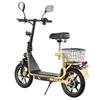 TWOFISH M5 Elite-E EEC Certified Electric Scooter with Seat and Rear Basket, 500W Motor, 48V 13Ah Battery
