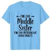 Sister Rules Gifts T Shirts Sweet Fashion Women Tshirt Funny Oldest Middle Youngest Sister Tees Sarcastic Sibling Matching Shirt