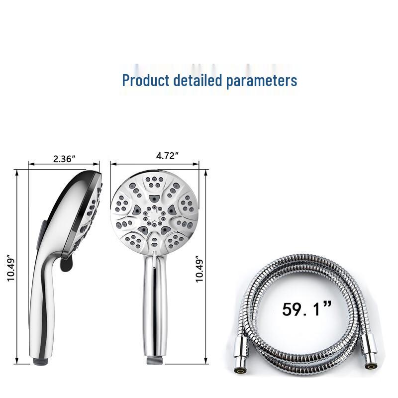MDNG 7-Function High-Pressure Shower Head with Spray Gun