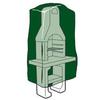 Protective Cover for Barbecue - Unspecified - 253 Cm - Polyethylene 100 G/m² - Green - 128 X 80 Cm