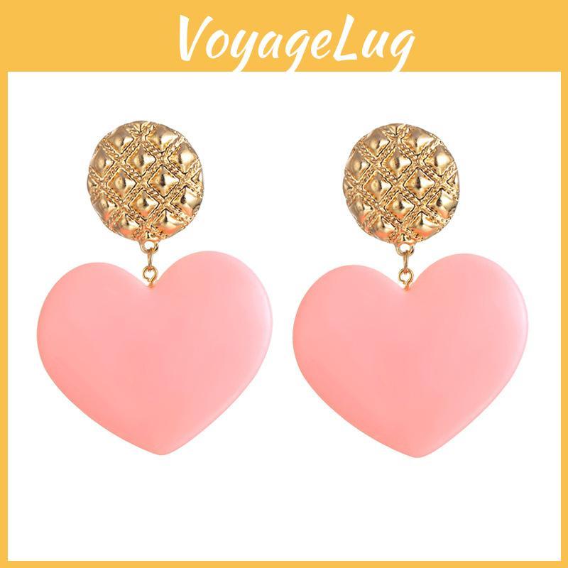 Trendy Alloy Candy Heart Earrings For Women Autumn 2021 Fashionable Jewelry